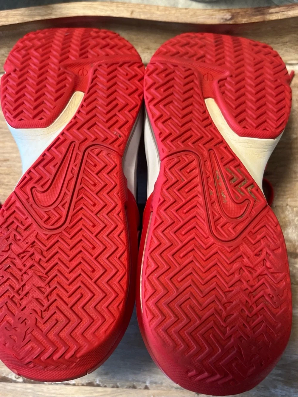 Nike Kids Black and Red Athletic Sneakers with White Swoosh (LeBron witness 7 )